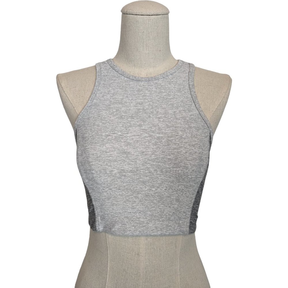 Outdoor Voices Athena Crop Top Dove/Ash Gray Sz Small